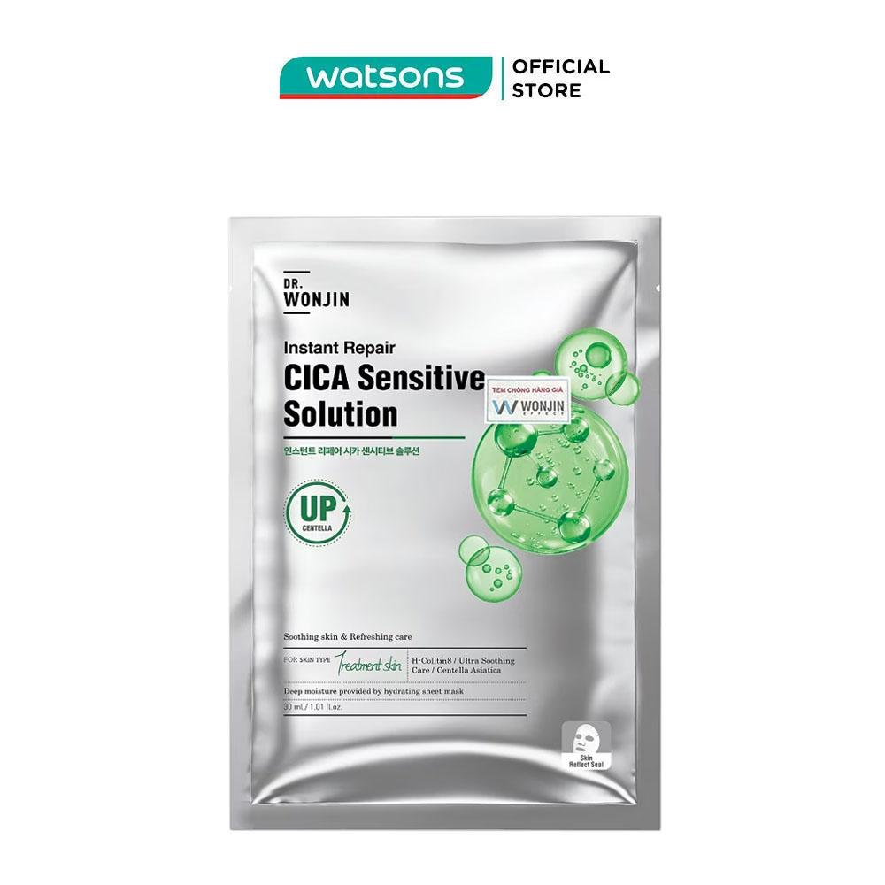 Mặt Nạ Dr.Wonjin Instant Repair Cica Sensitive Solution Phục Hồi, Làm Dịu Cấp Tốc 30g