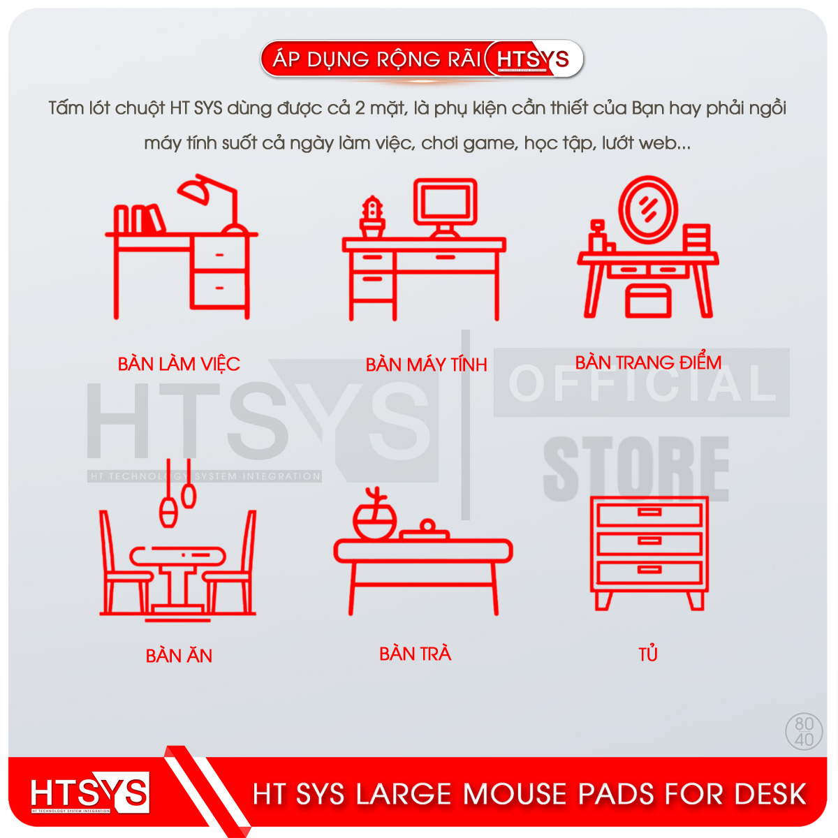 Lót Chuột Gaming HT SYS - Hàng Chính Hãng