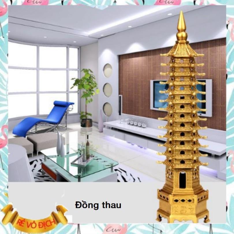 Tháp văn xương ️️ Tháp văn xương bằng đồng 9 tầng cao 17.5cm + 1 khăn lau đa năng- 206571206275