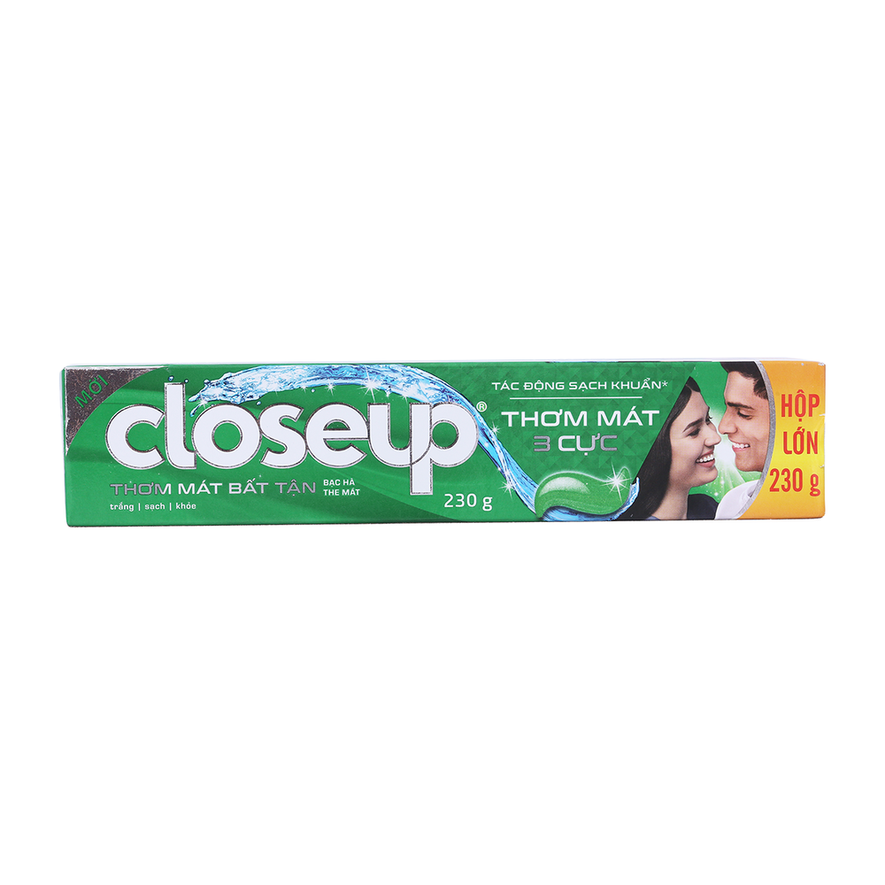 Kem Đánh Răng Closeup Bạc Hà Thơm Mát Sạch Khuẩn 230G