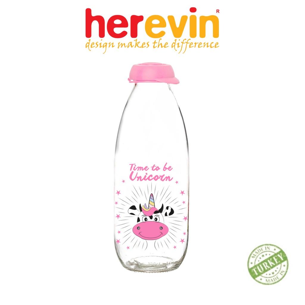 Bộ 3 Chai Đựng Sữa Thuỷ Tinh Herevin Decor 1L - HECH111701-205