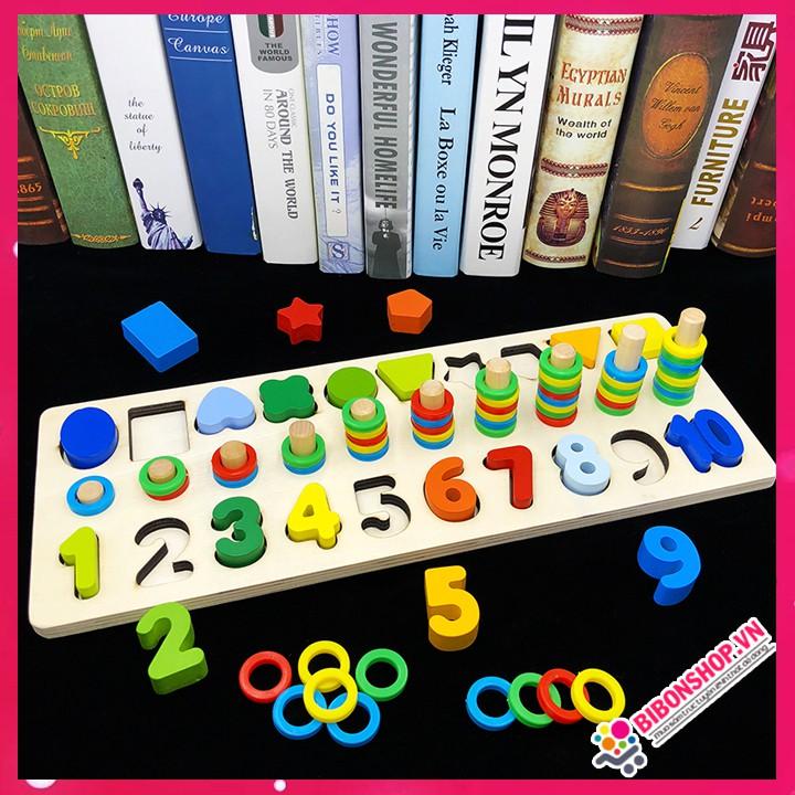 Đồ Chơi Trẻ Em Bảng Chữ Số và Hình Khối Màu Sắc