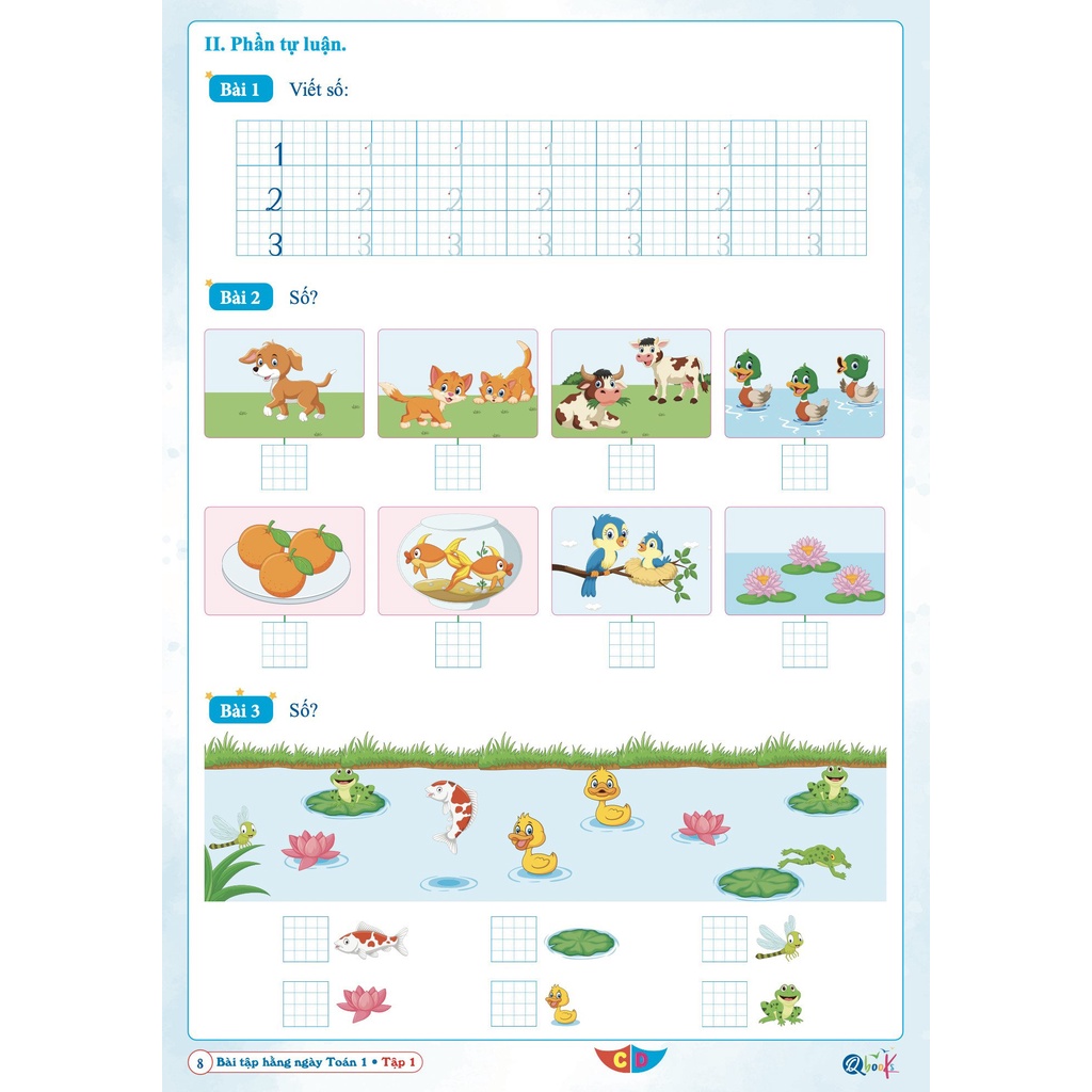 Sách - Bài Tập Hằng Ngày Toán Lớp 1 Tập 1