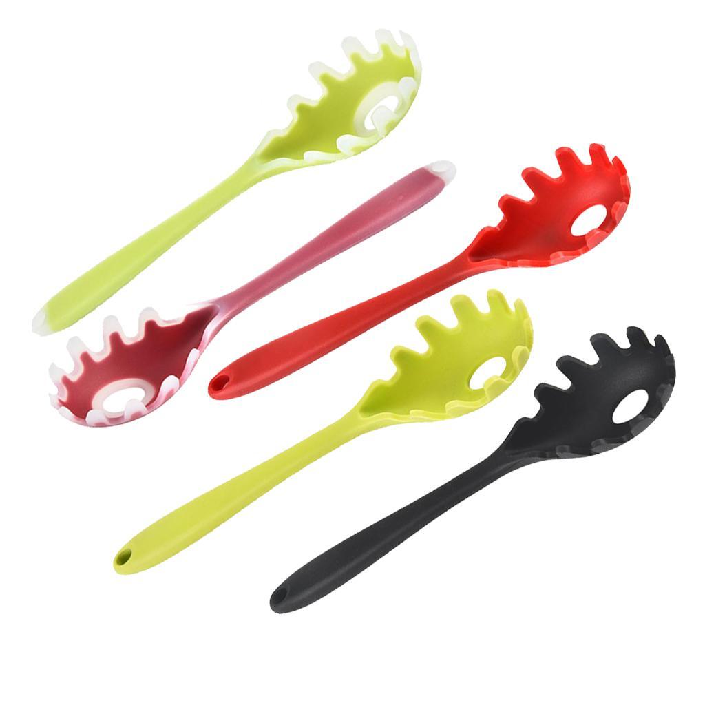 Silicone Pasta Fork Spaghetti Spoon Server Tongs Noodles Fork