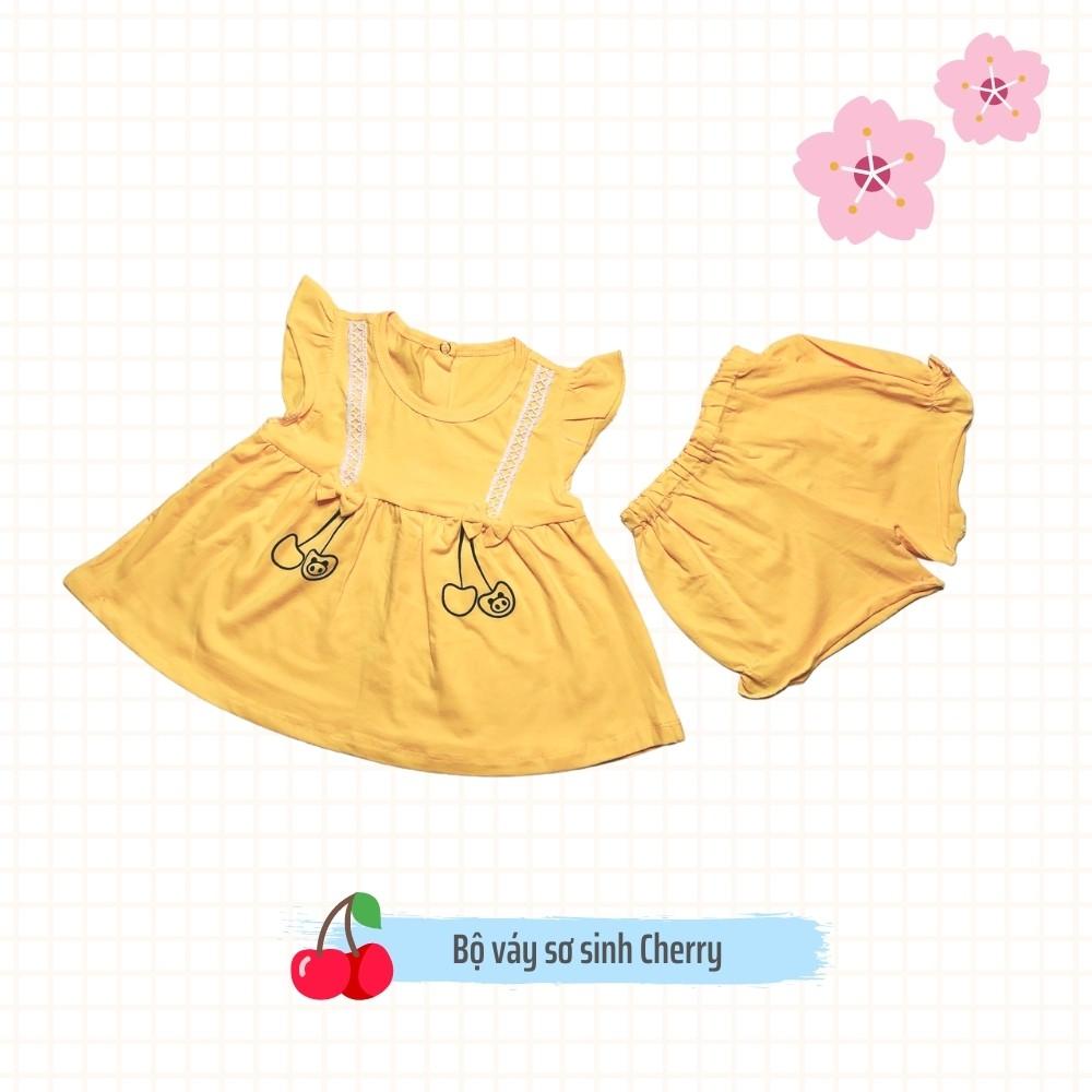 Váy sơ sinh bé gái 0-14 tháng mềm mại thấm hút mồ hôi cotton 100% an toàn làn da nhạy cảm Kidcat shop
