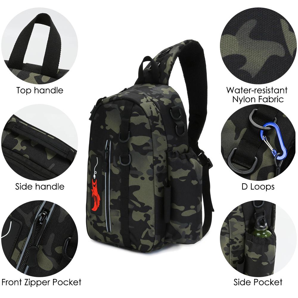 Fishing Bag Fishing Tackle Shoulder Bag Travel Carry Bag Fishing Reel Storage Bag