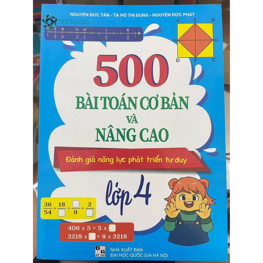 Sách 500 bài toán cơ bản và nâng cao lớp 4