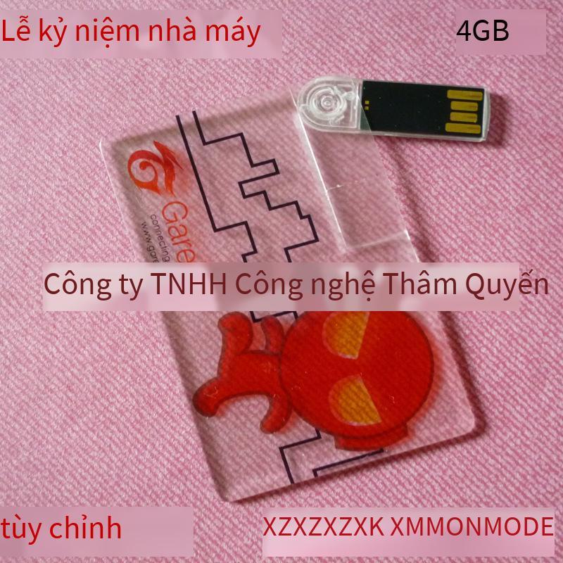 Ưu đãi đặc biệt thẻ xoay trong suốt đĩa u 8g siêu mỏng chống nước và chống sốc đĩa u quảng cáo họp triển lãm đĩa usb in logo