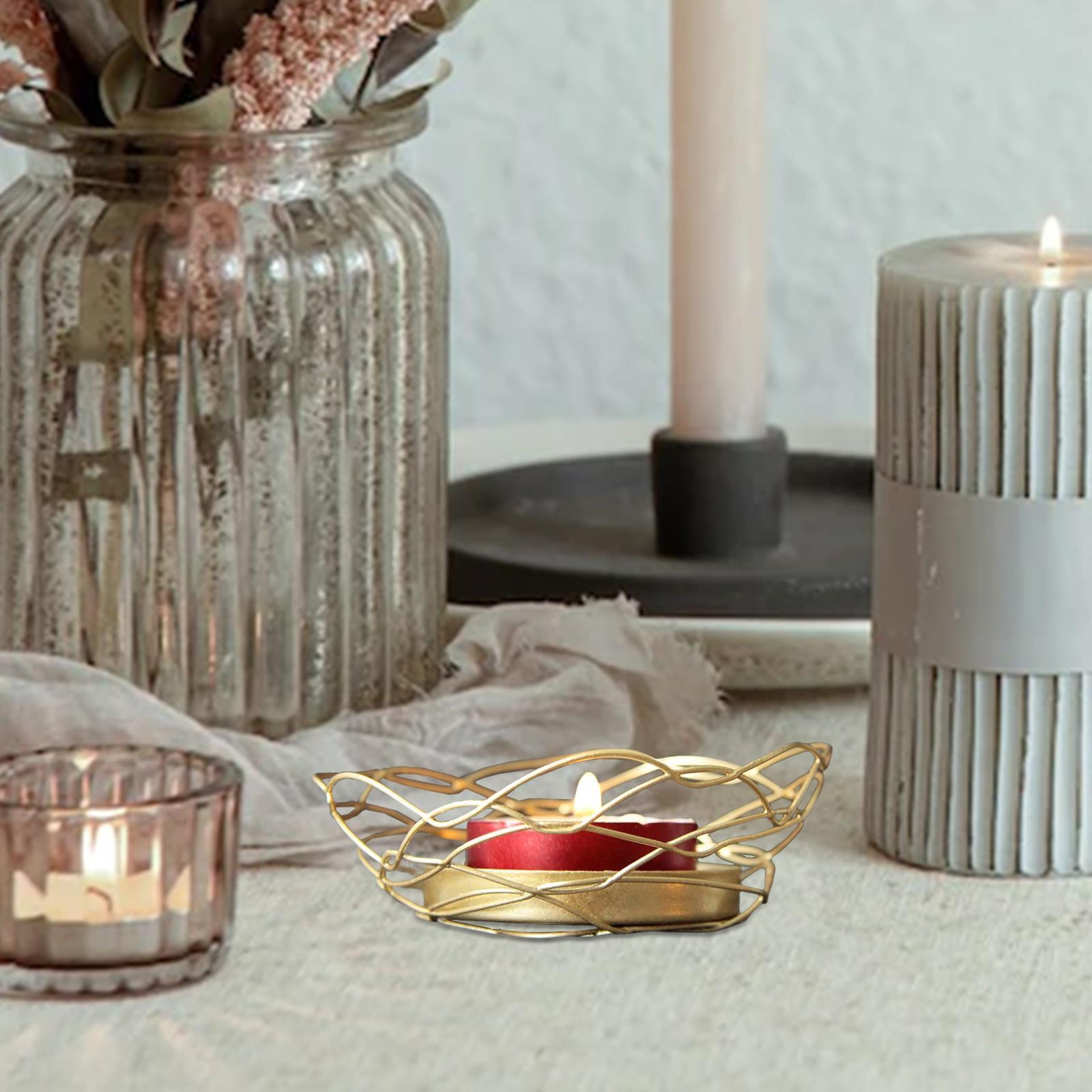 Iron Candle Holder Stand Vintage Style Candlelight Accessories Wedding