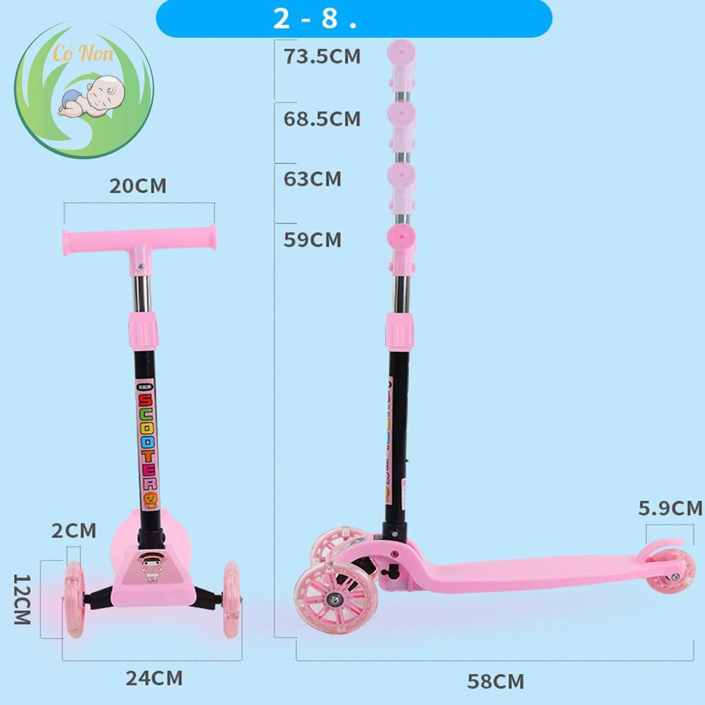 Xe trượt scooter 3 bánh phát sáng