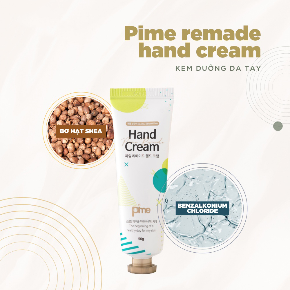 KEM DƯỠNG DA TAY KHÁNG KHUẨN PIME REMADE HAND CREAM 50G