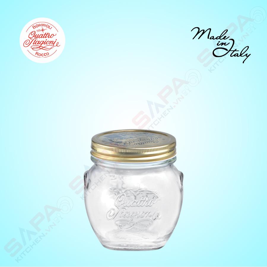 Hũ thủy tinh nắp vặn Quattro Amfora 500ml - Bormioli Rocco - Italy