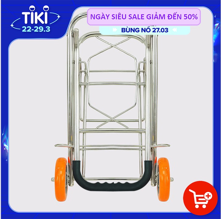 XE ĐẨY HÀNG XẾP GỌN TIỆN DỤNG - TẢI TRỌNG 50 KG (CHẤT LIỆU INOX)