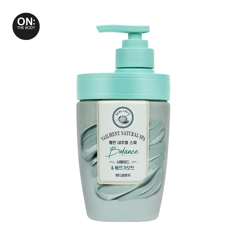 Sữa tắm bùn trắng da tẩy tế bào chết ON:The Body Veilment Natural Spa Hàn Quốc 500ml