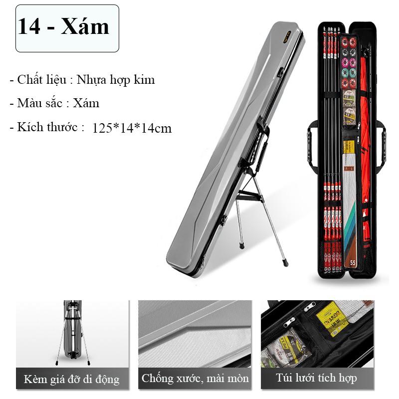 Bao Đựng Cần Câu Cá Nhựa Hợp Kim , ABS Chống Thấm Nước Bao Đựng Cần Câu Đài Cao Cấp TDC8