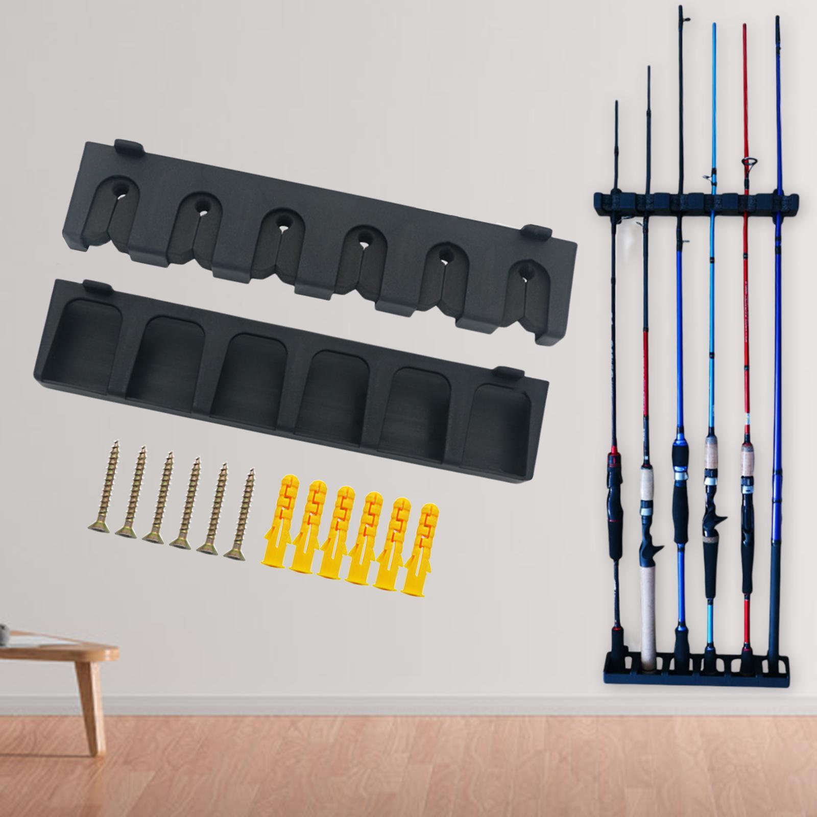 Fishing Rod Holder – Wall Mounted Fishing Rod Rack, Fishing Rod Fishing Pole Holder