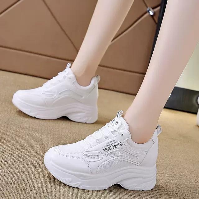 Giày sneaker nữ HAPU Sport Andco đế cao 8cm kiểu dáng thể thao phong cách mới nhất , Hot trend 2021