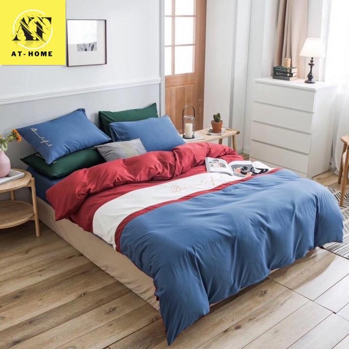 Bộ 5 Món Chăn Trần Bông Ga Gối Cotton Tici Xuất Nhật Beauty Phối Màu - Lan Pham Bedding