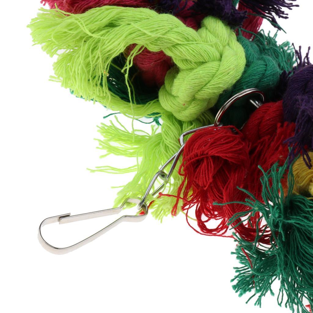 Parrot Pet Bird Bites Climb Chew Toys Hanging Cockatiel Parakeet Swing Cage