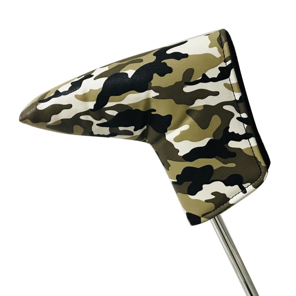 Golf Club Blade Putter Head Cover Magnetic Closure PU Leather Water-Proof Protector Headcover Club Protector Sleeve