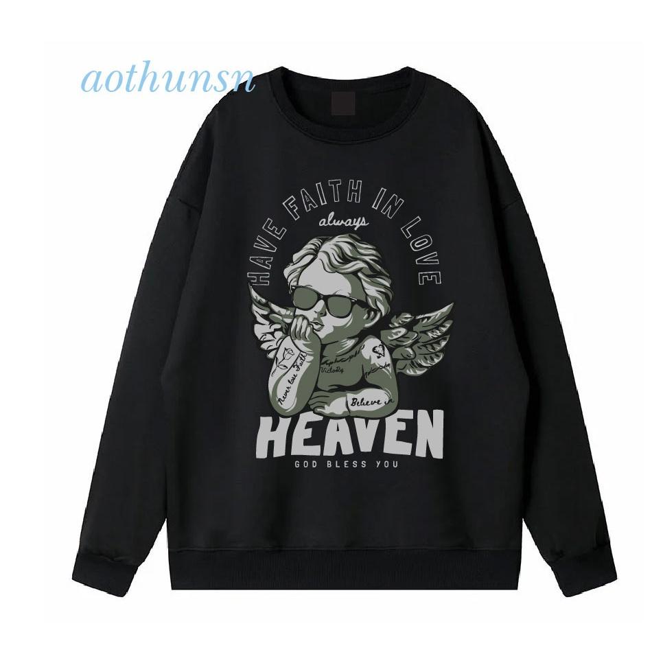 Áo sweater nỉ bông tay dài HEAVEN