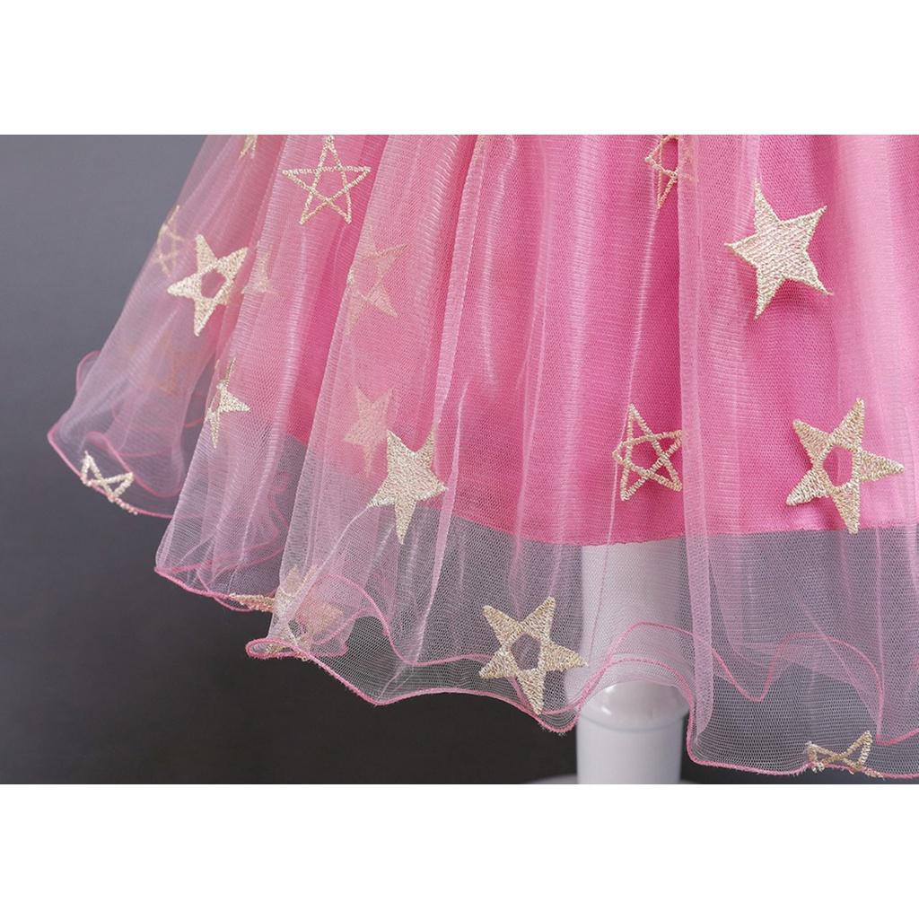 Đầm voan công chúa dự tiệc cho bé gái size 12-26kg hàng Quảng Châu cao cấp