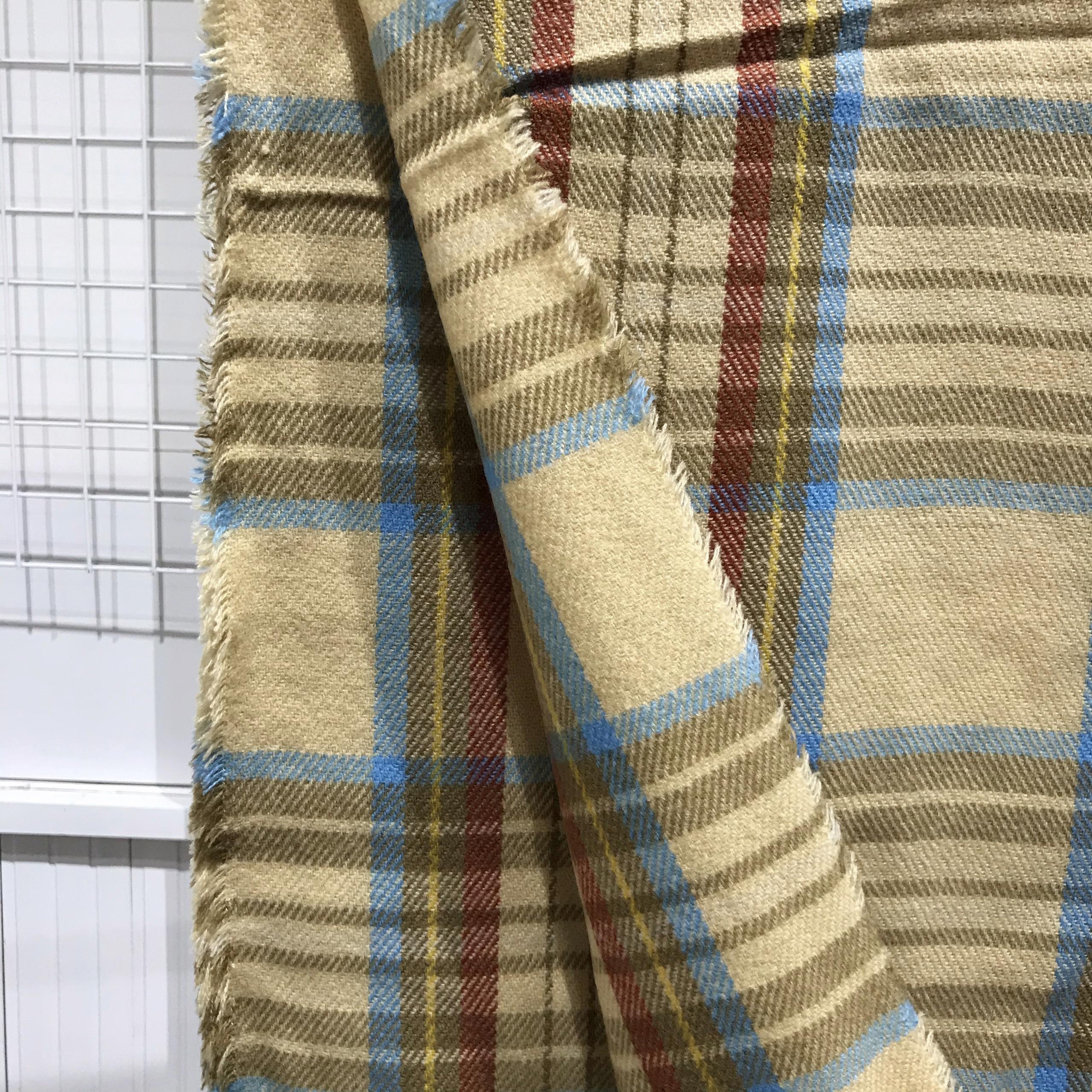Khăn len quàng cổ thời trang mùa đông cho nữ chất dày vừa phải, ấm và mềm, màu sắc trang nhã, sử dụng được cả 2 mặt, họa tiết caro size 190x60cm - Mã LE02001