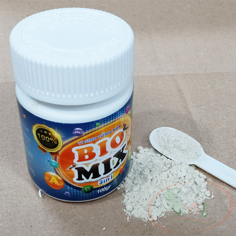 Vi sinh bột Biomix Bio Mix Plus 3 in 1 men vi sinh tổng hợp đậm đặc xử lý nước bể ao hồ