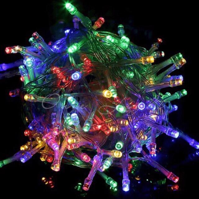 Dây Đèn Led Chớp Nháy Nhiều Màu Sắc, Led Dây Trang Trí Tết, Cây Thông Noel, Quấn Cây