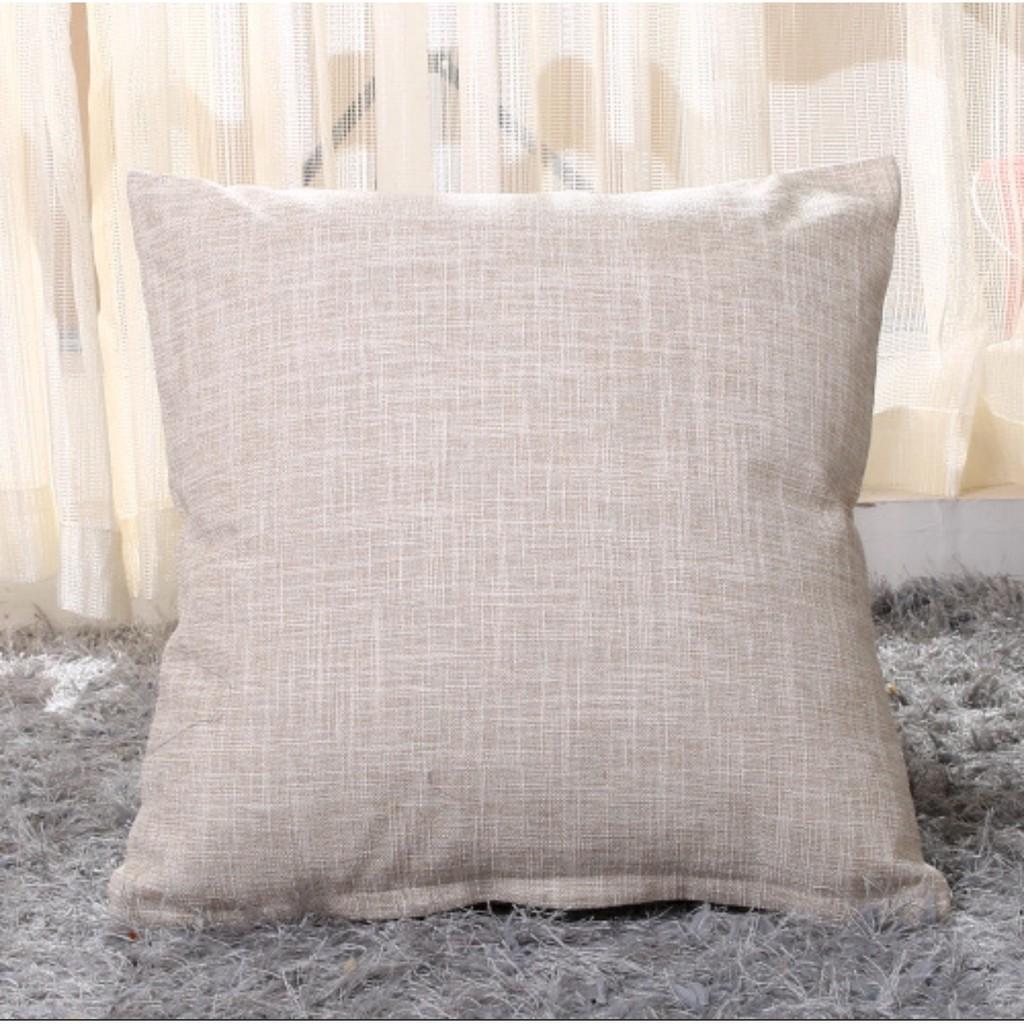 Gối tựa Lưng, Gối Sofa Vải BỐ GAI MỀM Trơn Màu vải bố dày dặn