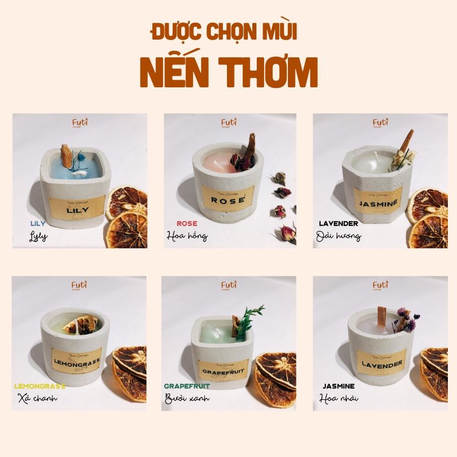 Hộp quà nến thơm, set quà nến thơm handmade tặng người yêu trang trí