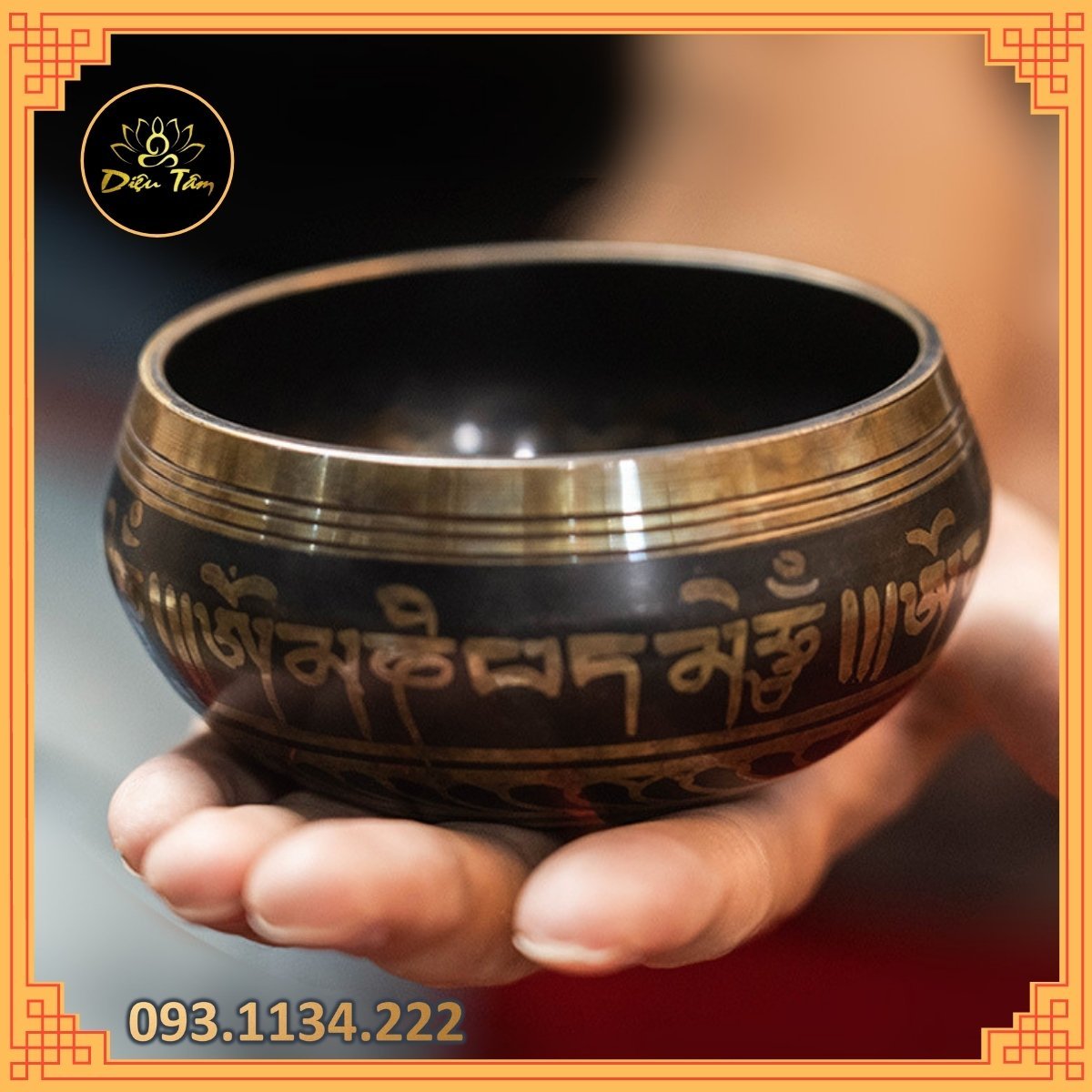 Chiêc bát tập Yoga, thiền 9,5cm