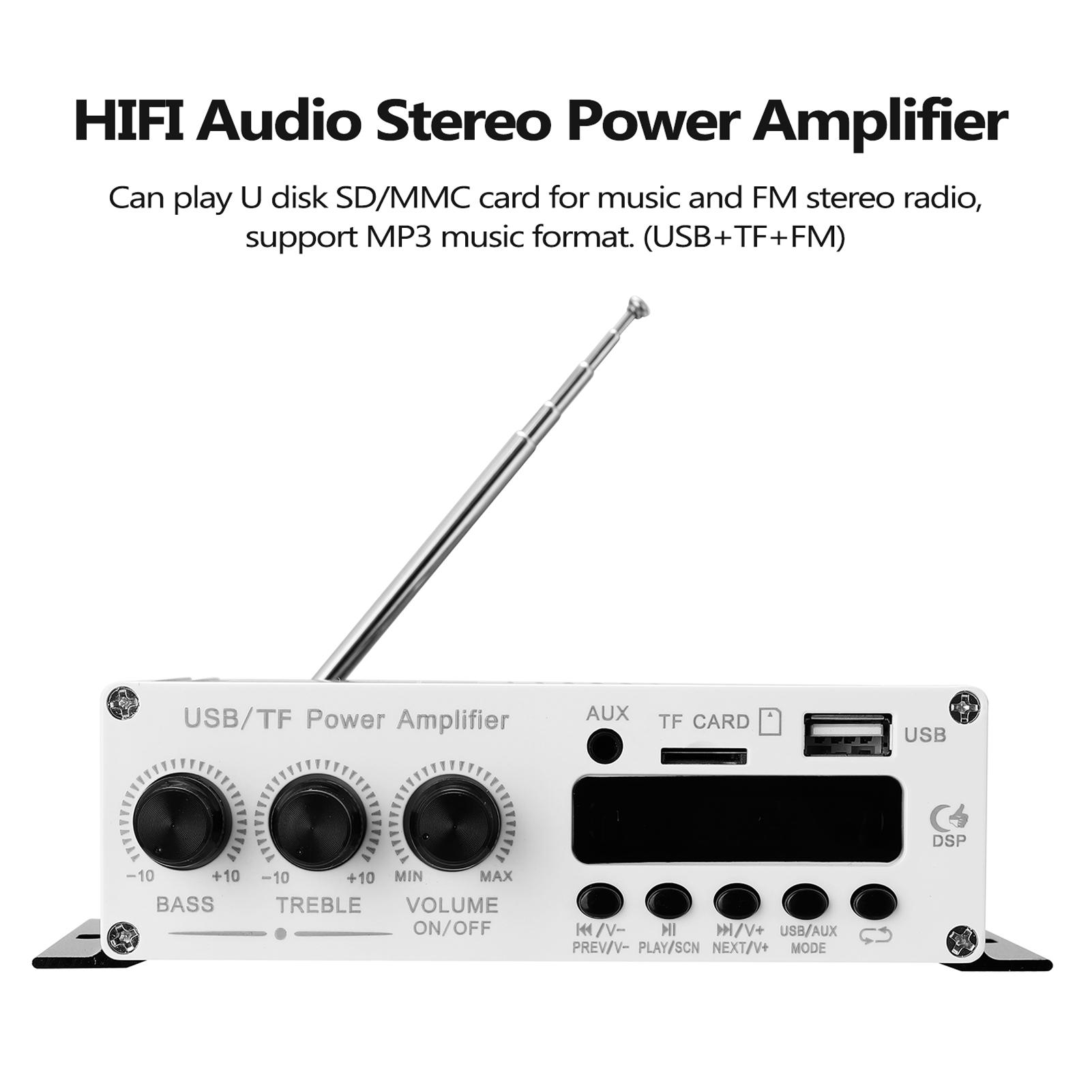 BT Motorcycle Car Computer Digital Player 2 Channel Power Amplifier FM Radio Lossless Music Power Amplifier Digital