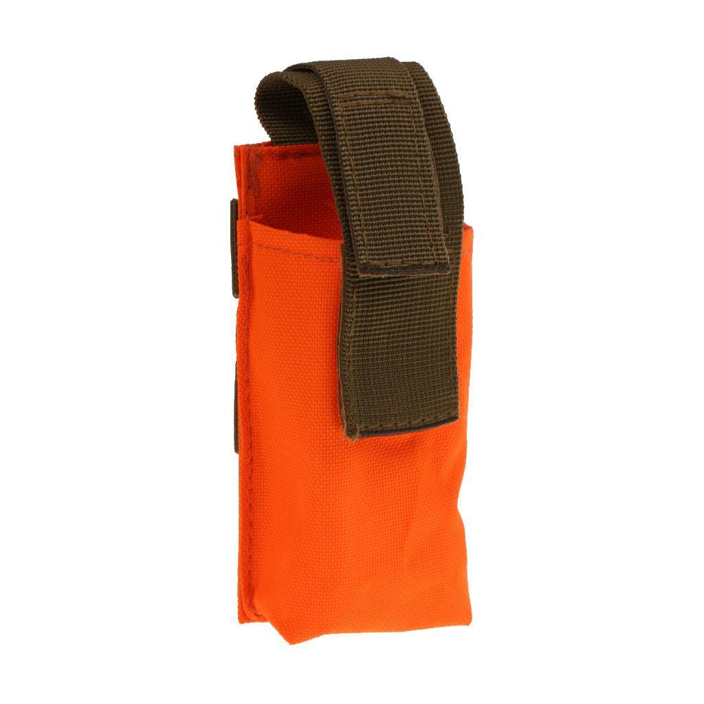 2x Outdoor Hunting Tourniquet Pouch First Aid Molle Bags Orange Black