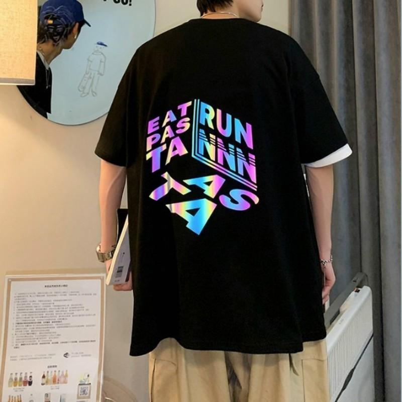 Áo thun phản quang RUNN unisex, áo thun form rộng tay lỡ vải cotton mềm mịn, Áo thun unisex phản quang 7 màu cotton form rộng tay lỡ mềm mịn thoáng mát, Áo thun Unisex Basic Tee phông trơn nam nữ tay lỡ oversize form rộng nhiều màu