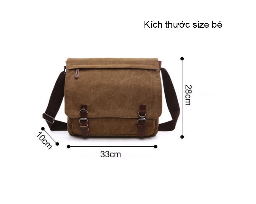 Túi đeo chéo đeo vai nam vải canvas cao cấp phong cách mới