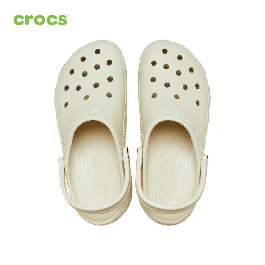 Giày lười nữ Crocs FW Classic Clog Platform W Bone - 206750-2Y2