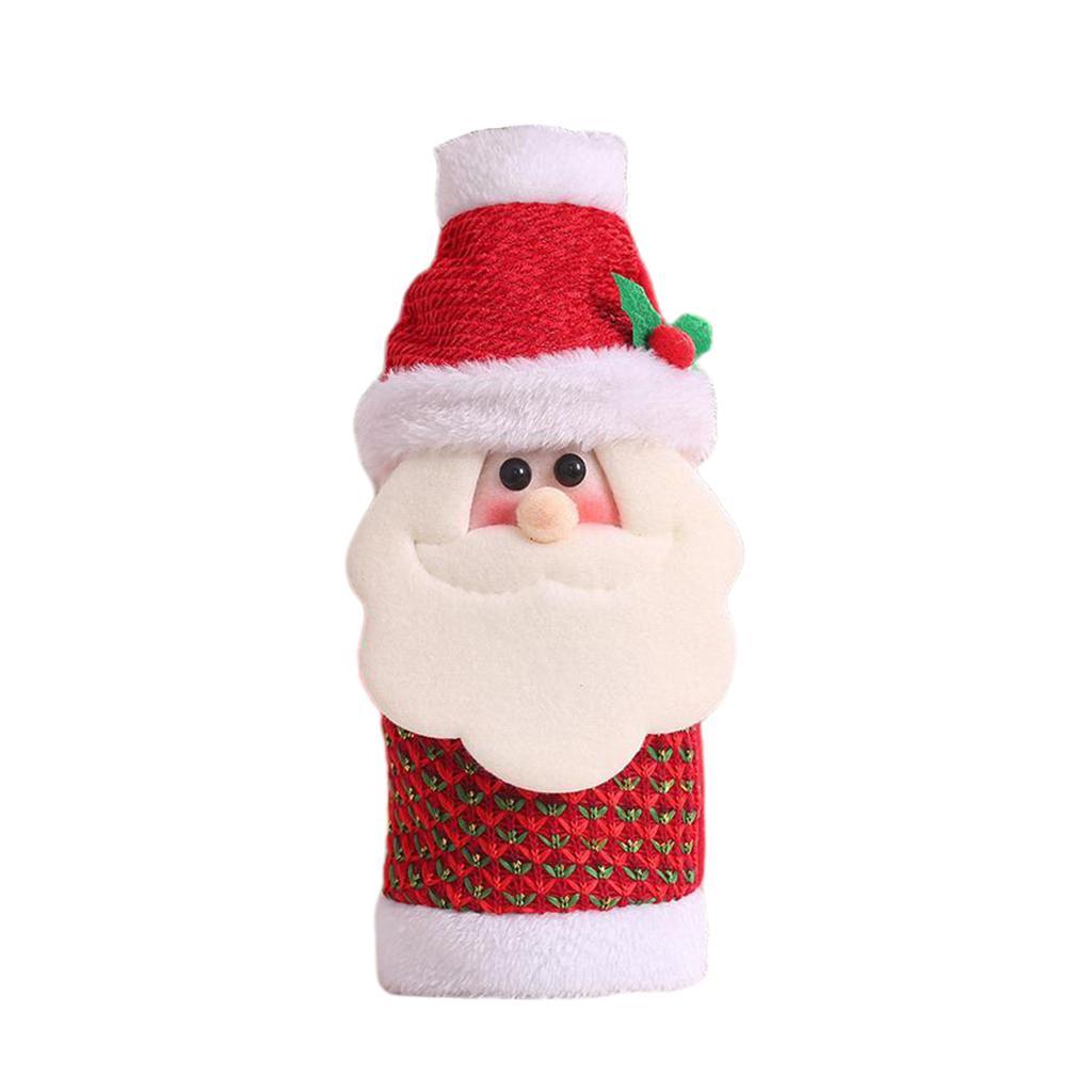 Christmas wine bottle sleeve holder cover for Christmas table decoration