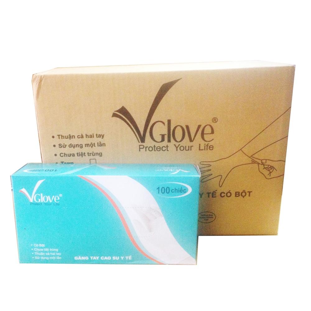 Găng tay y tế Vglove hộp 100 cái