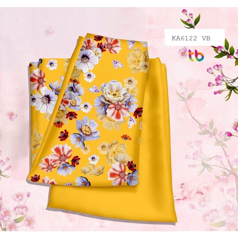 Vải áo dài hoa nhí