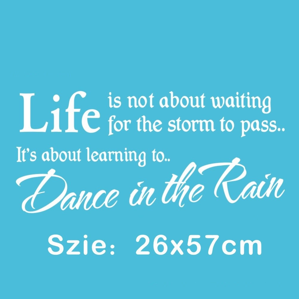 Decal dán tường chữ truyền động lực LIFE IS NOT ABOUT WAITING