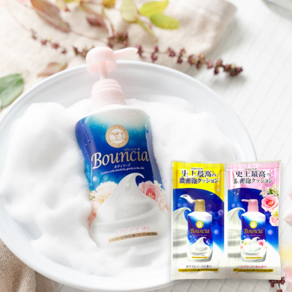 Sữa Tắm Trắng Mịn Da Bouncia Floria Body Soap (2 Túi)