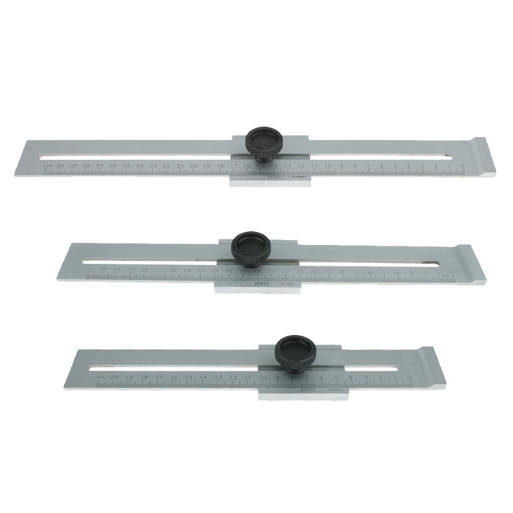 0.1mm Precision Parallel Ruler Marker Marking Gauge Line Ruler 0-200mm Woodworking