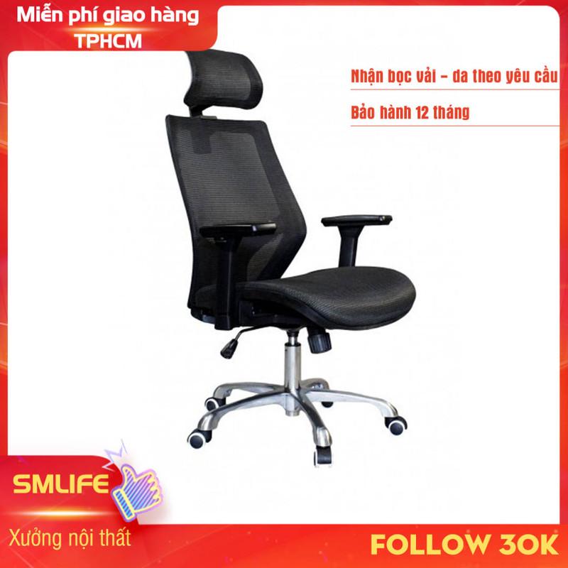 Ghế xoay văn phòng cao cấp có tựa đầu SMLIFE Azriel
