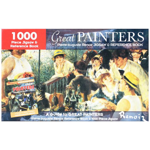 1000 Piece Jigsaw &amp; Reference Book: Great Painters Pierre-Auguste Renoir