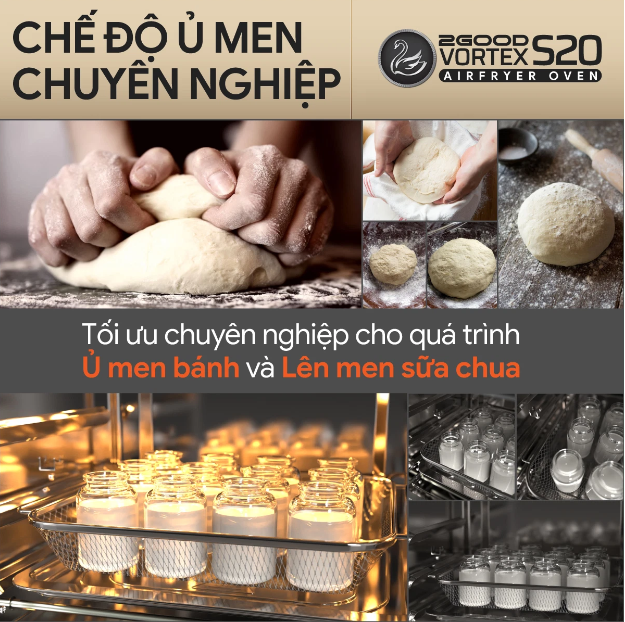 Nồi Chiên Không Dầu 2GOOD S20 - Thương Hiệu Malaysia 16 Chương Trình Nấu Ủ Bột, Lên Men Sữa Chua, Dã Đông Đa Năng Dung Tích 15 Lít Công Suất 1700 W - Hàng Chính Hãng