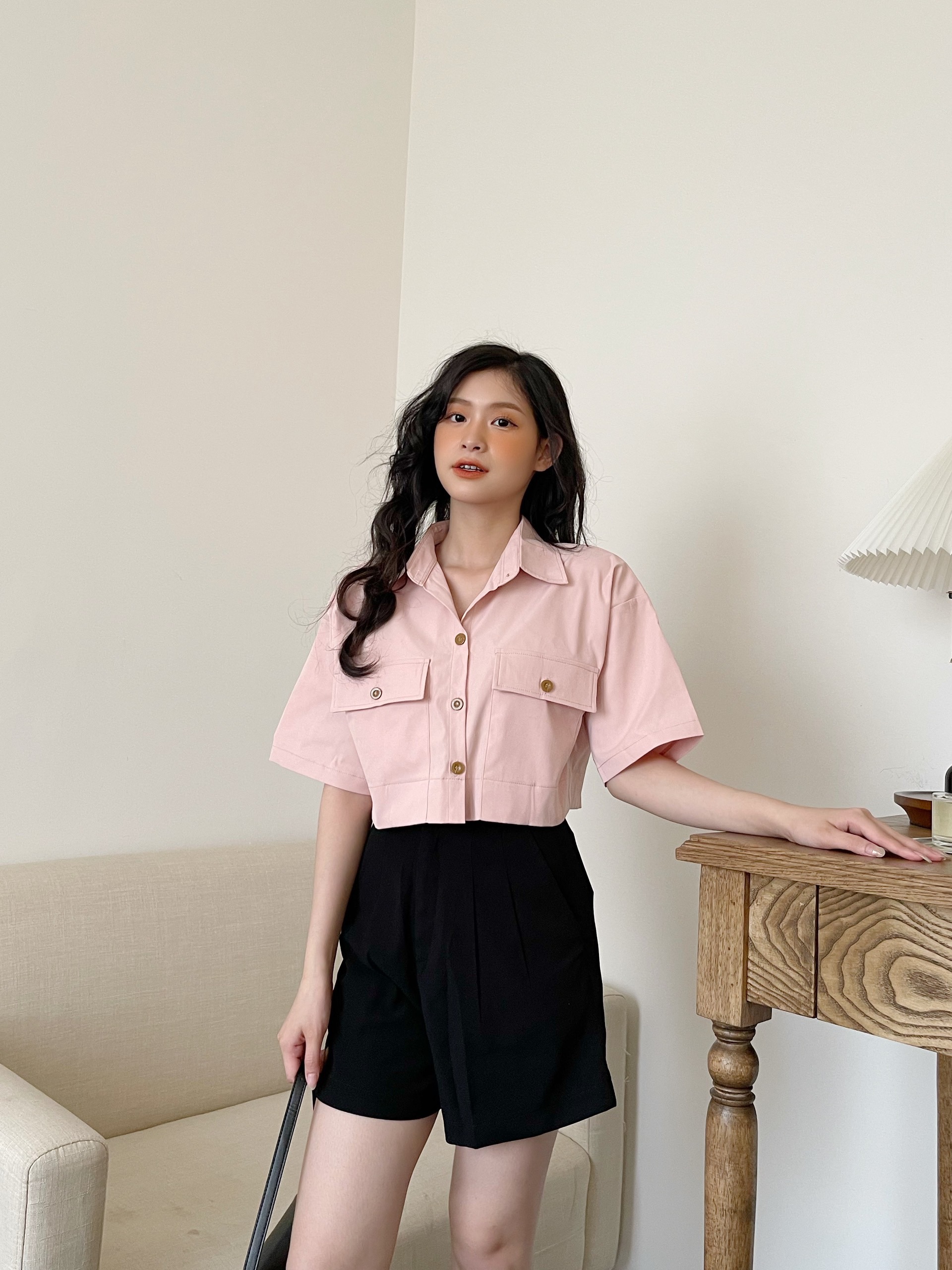 YU CHERRY | Áo Pocket Mini Blazer YA423