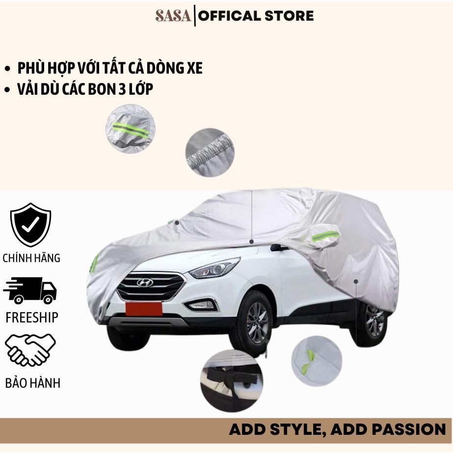 Bạt phủ xe - Loại TRÁNG BẠC - cao cấp