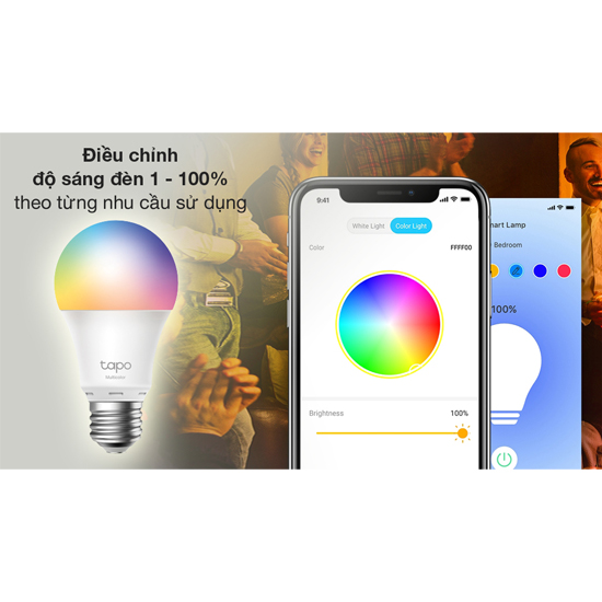 Bóng Đèn Wi-Fi Thông Minh 8.7W TP-Link TAPO L530E đa sắc - Hàng Chính Hãng