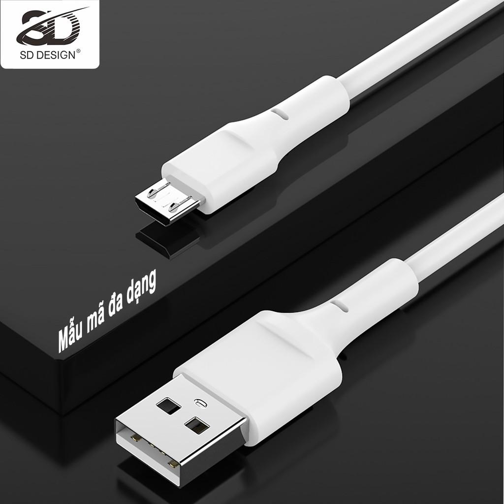 Cáp sạc Micro SD DESIGN M4 - sạc ổn định, chất liệu PC cao cấp, an toàn khi sử dụng, bảo hành 1 đổi 1